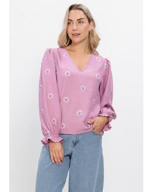 Ydence Damen Blusen Top Philou - Pink