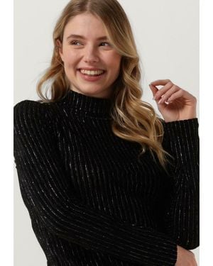 Another Label Charlot Velvet Top L/s - Schwarz