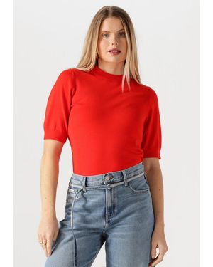 Y.A.S Damen Pullover & Cardigans Yaslena Ss Knit Pullover - Rot