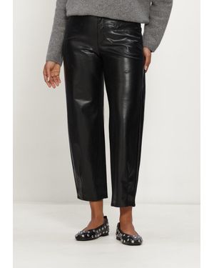 Cambio Damen Hosen Elin Vegan Nappa Leatherstretch - Schwarz