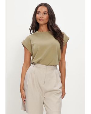Neo Noir Damen Tops & T-Shirts Saphira Soft Tee - Natur