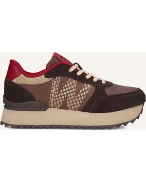 Woden Damen Sneaker Ronja Plateau - Schwarz