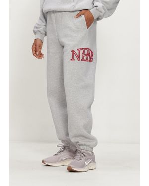 Nike Damen Hosen Studio Fleece Middelzwaar 'Graphic Pack' - Grau