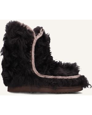 Mou Damen Stiefel Eskimo 24 Checkiang Fur - Schwarz