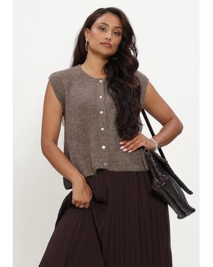 Modström Damen Pullover & Cardigans Crismd Vest - Schwarz