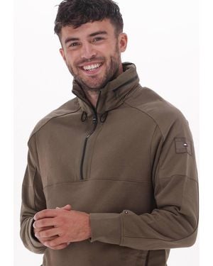 Tommy Hilfiger Sweatshirt Cotton Touch Mix Media Herren - Braun