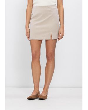 Object Damen Röcke Objlisa Mw Mini Skirt - Weiß