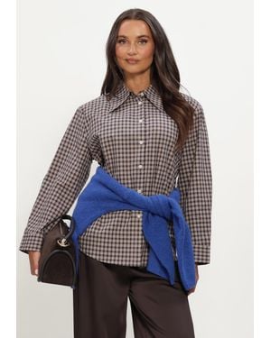 Minus Damen Blusen Mssylvie Shirt - Blau