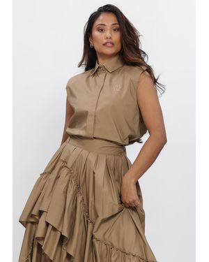 Josh V Damen Blusen Susie - Braun