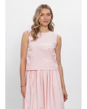 Object Damen Tops & T-Shirts Objfie Paige Lo S/L Top - Pink