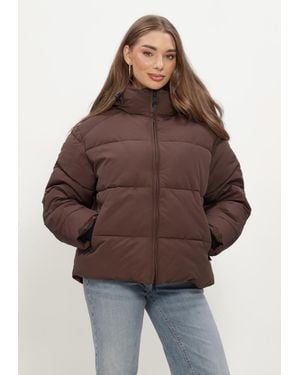 WITHBLACK Damen Jacken Wblglorian Puffer Jacket - Braun