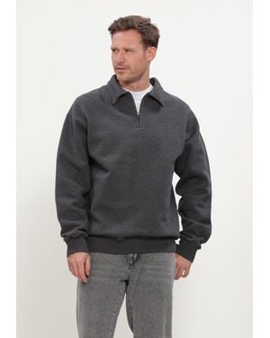 Forét Herren Pullover & Cardigans Hook Half Zip - Grau