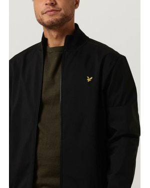 Lyle & Scott Jack Zip Through Funnel Neck Soft S Herren - Schwarz
