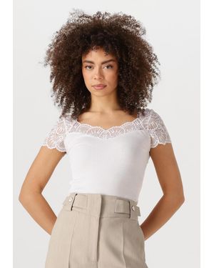 Rosemunde Damen Tops & T-Shirts Beatha Capsleeve - Weiß