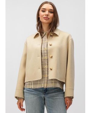 STUDIO AR Damen Jacken Nicolina Wool Blend - Natur