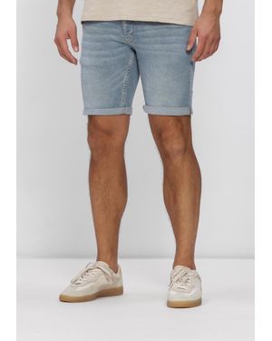 Pure Path Herren Jeans The Steve Skinny Fit Short - Blau