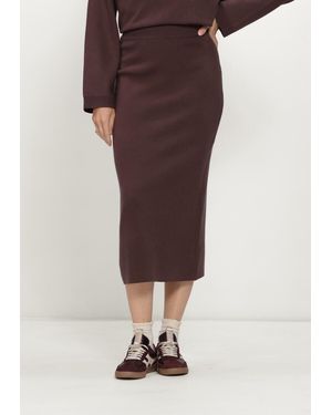 Object Damen Röcke Objreynard Hw Knit Skirt - Braun