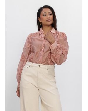 Nukus Damen Blusen Antonella Blouse Paillet Flower - Mehrfarbig