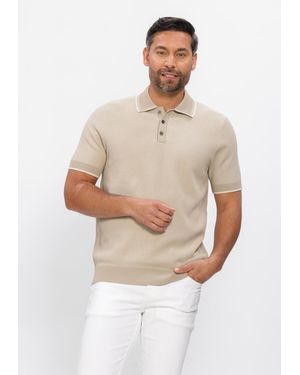 Profuomo Herren Polos & T-Shirts Cotton Silk - Weiß