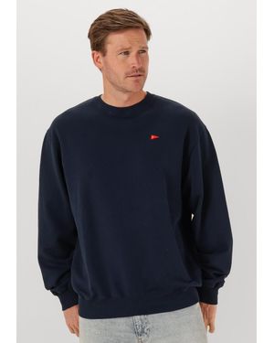 Forét Herren Pullover & Cardigans Flag Sweatshirt - Blau