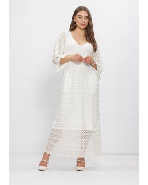 Ana Alcazar Damen Kleider 041895-3831 - Weiß