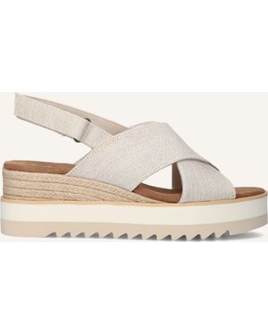 TOMS Damen Sandalen Diana Crossover - Schwarz