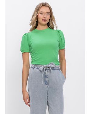 Minus Damen Tops & T-Shirts Msjohanna Tee - Grün