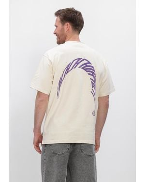 Woodbird Herren Polos & T-Shirts Wbbaine Warp Tee - Natur