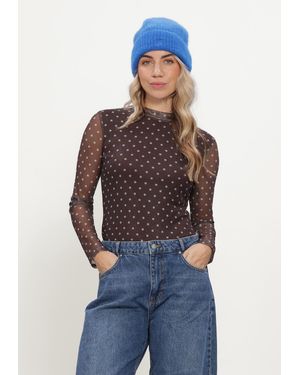 Ydence Damen Tops & T-Shirts Top Bailey - Blau