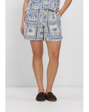 Object Damen Hosen Objvima Hw Shorts - Blau
