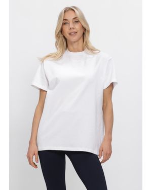 Aim'n Damen Tops & T-Shirts Boyfriend T-Shirt - Weiß