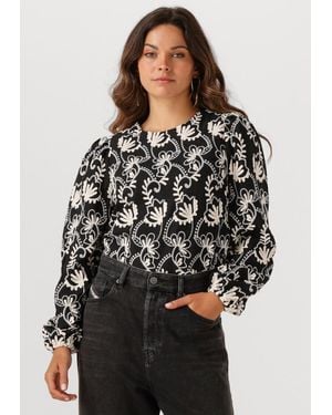 Object Damen Tops & T-Shirts Objmya Re L/S Top - Schwarz