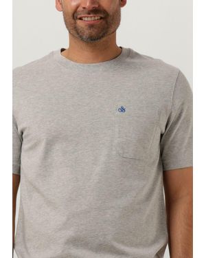 Scotch & Soda T-shirt Crewneck Pocket Tee - Grau