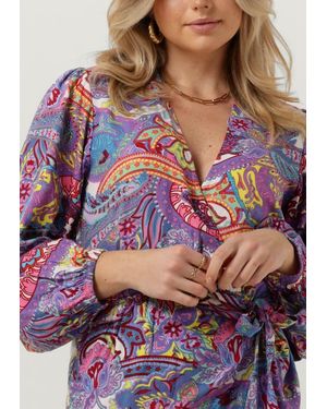 Alix The Label Minikleid Paisley Wrap Dress - Mehrfarbig