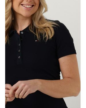 Tommy Hilfiger Minikleid 1985 Slim Pique Polo Dress - Schwarz