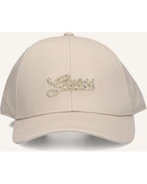 Guess Damen Kappe Baseball Cap - Natur