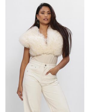 Haute L'Amitié Damen Tops & T-Shirts New Funky Bodysuit - Natur