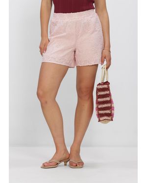 Object Damen Hosen Objmya Mw Re Shorts - Pink