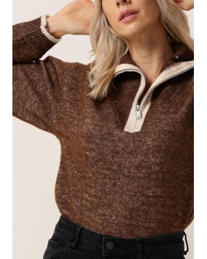 Envii Sweatshirt Enalgae Ls Knit 5249 - Braun