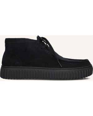 Clarks Herren Schnürschuhe Torhill Hi - Schwarz