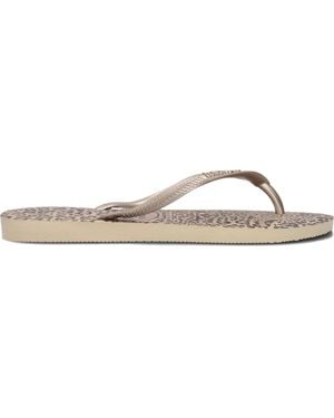 Havaianas Zehentrenner Slim Animals Mädchen - Schwarz