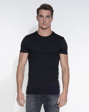 Garage Slim Fit T-Shirt Ronde Hals - Blauw