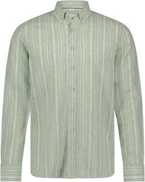 State Of Art Casual Overhemd Lm - Groen