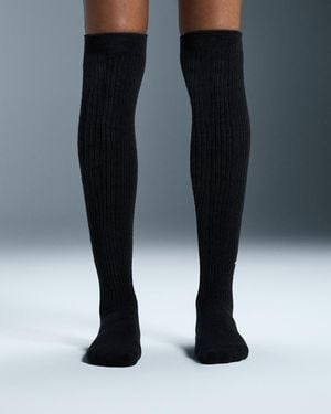 On Shoes Terry Sock Knee High - Black