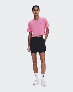 On Shoes Train Flex-T Crop - Pink