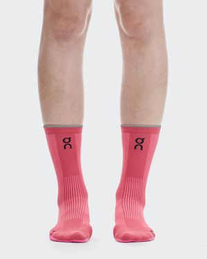 On Shoes Elite Run Sock High - Pink
