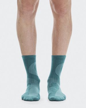 On Shoes Liquid Logo Sock High 2P - Blau