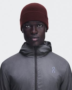 On Shoes Merino Beanie - Rouge