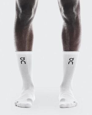 On Shoes Performance Run Sock High - White