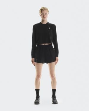 On Shoes Train Lg-T Crop Graphic - Black